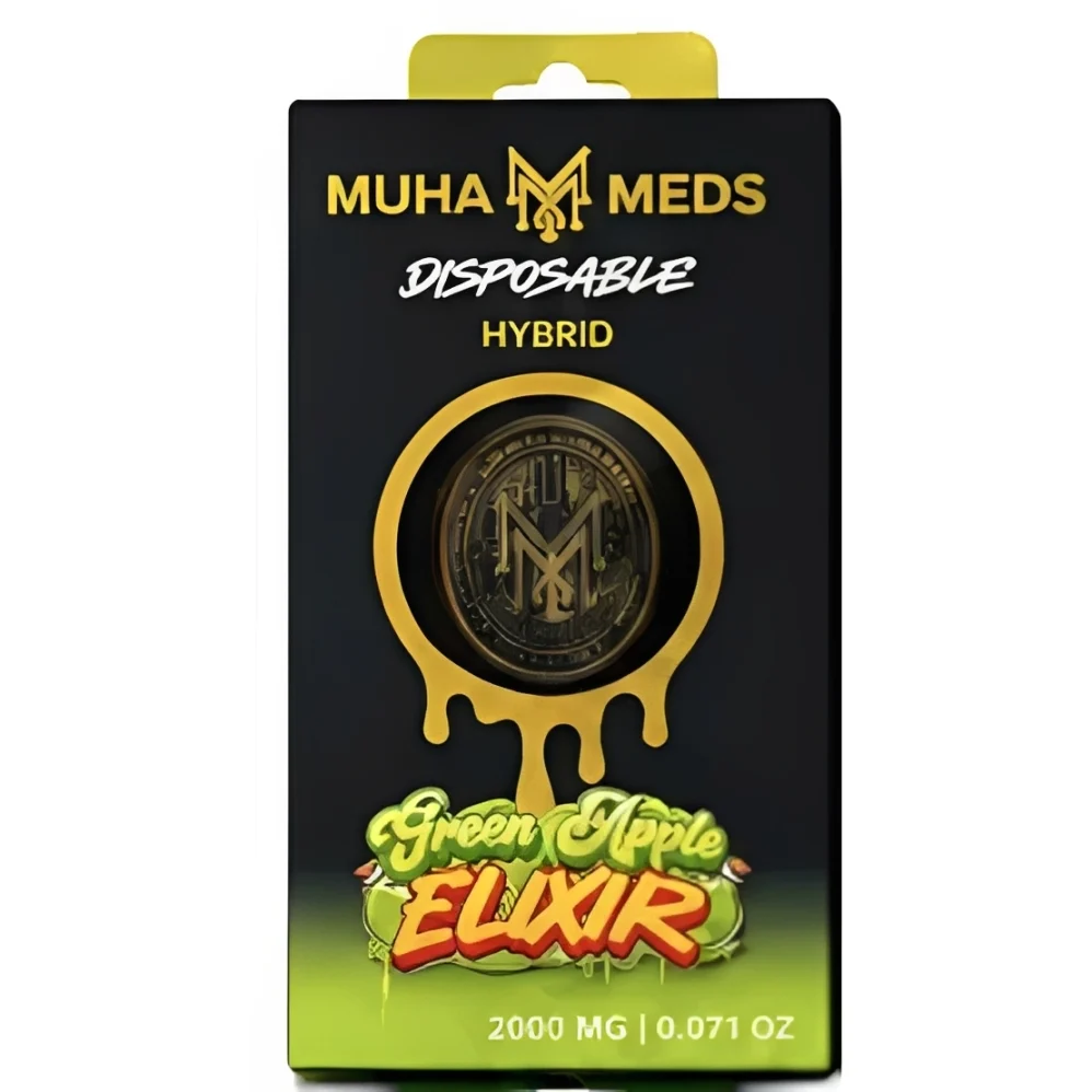 Muha Meds - 2000mg Vape Pen - Green Apple Elixir product image 3