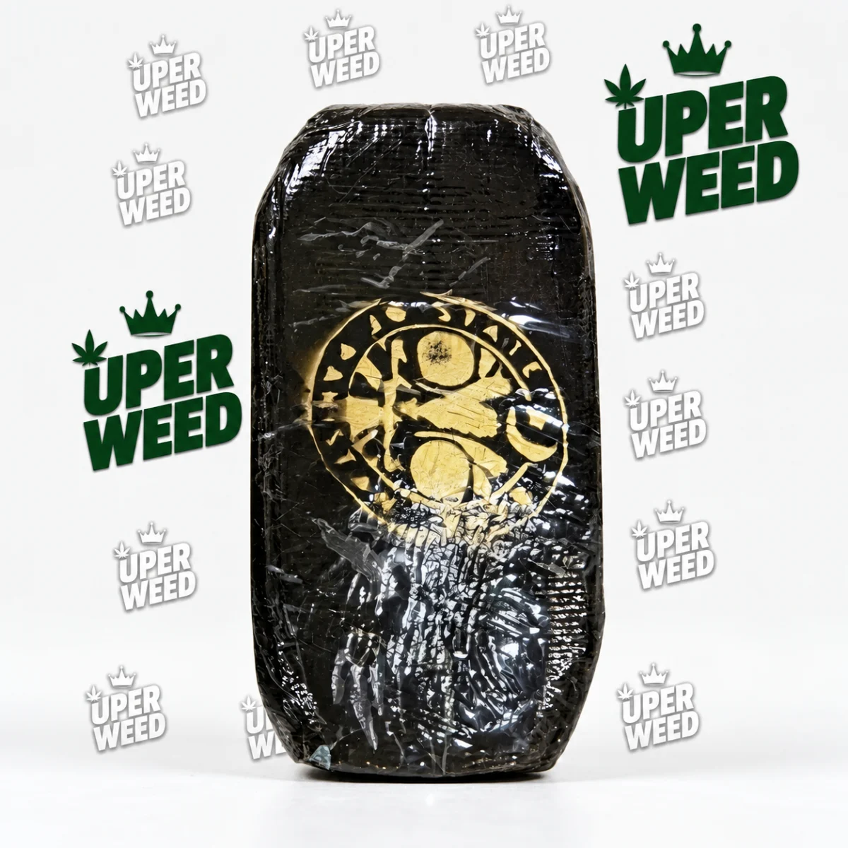 Pakistani Gold Seal Hash concentrate by Uper Weed Hash, premium cannabis product with 99% THC content 2