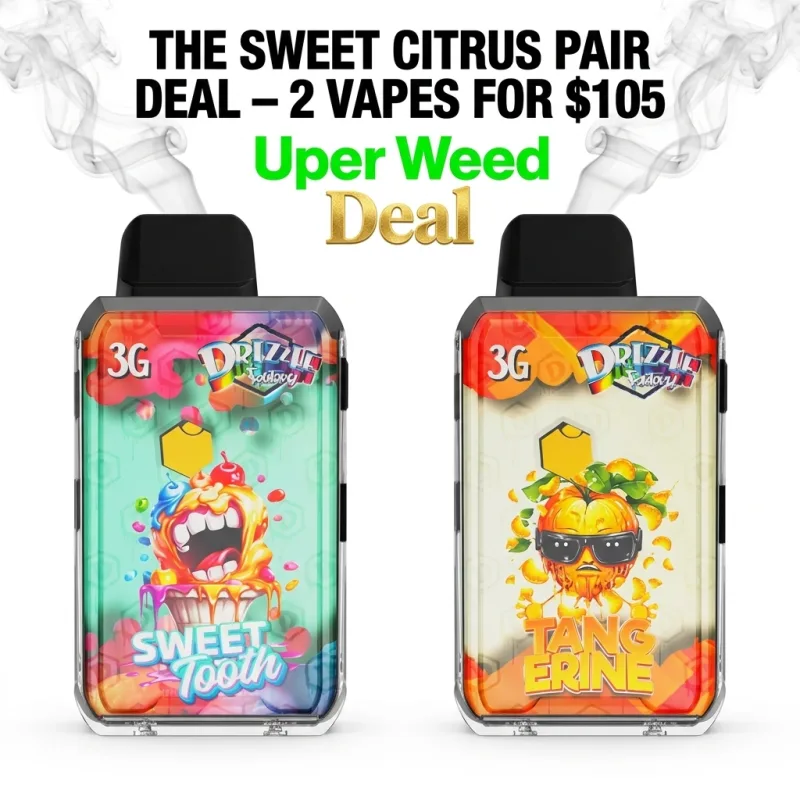The Sweet Citrus Pair Deal – Two 3g Vapes for $105