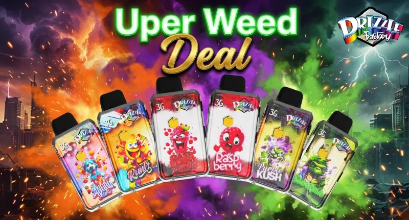 The 18-Gram Mega Apocalypse: Insane 6-Pack of 3g Vapes for $305 Drizzle Factory Deal! product image 2
