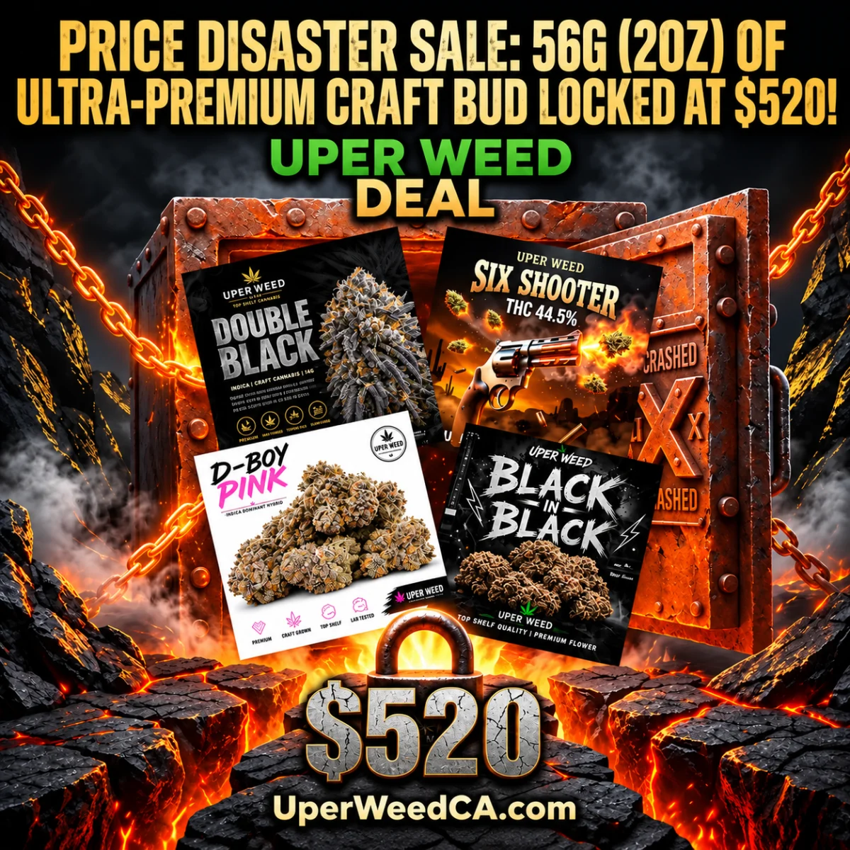 Price Disaster Sale: 56g (2oz) of Ultra-Premium Craft Bud Locked at $520! product image 2