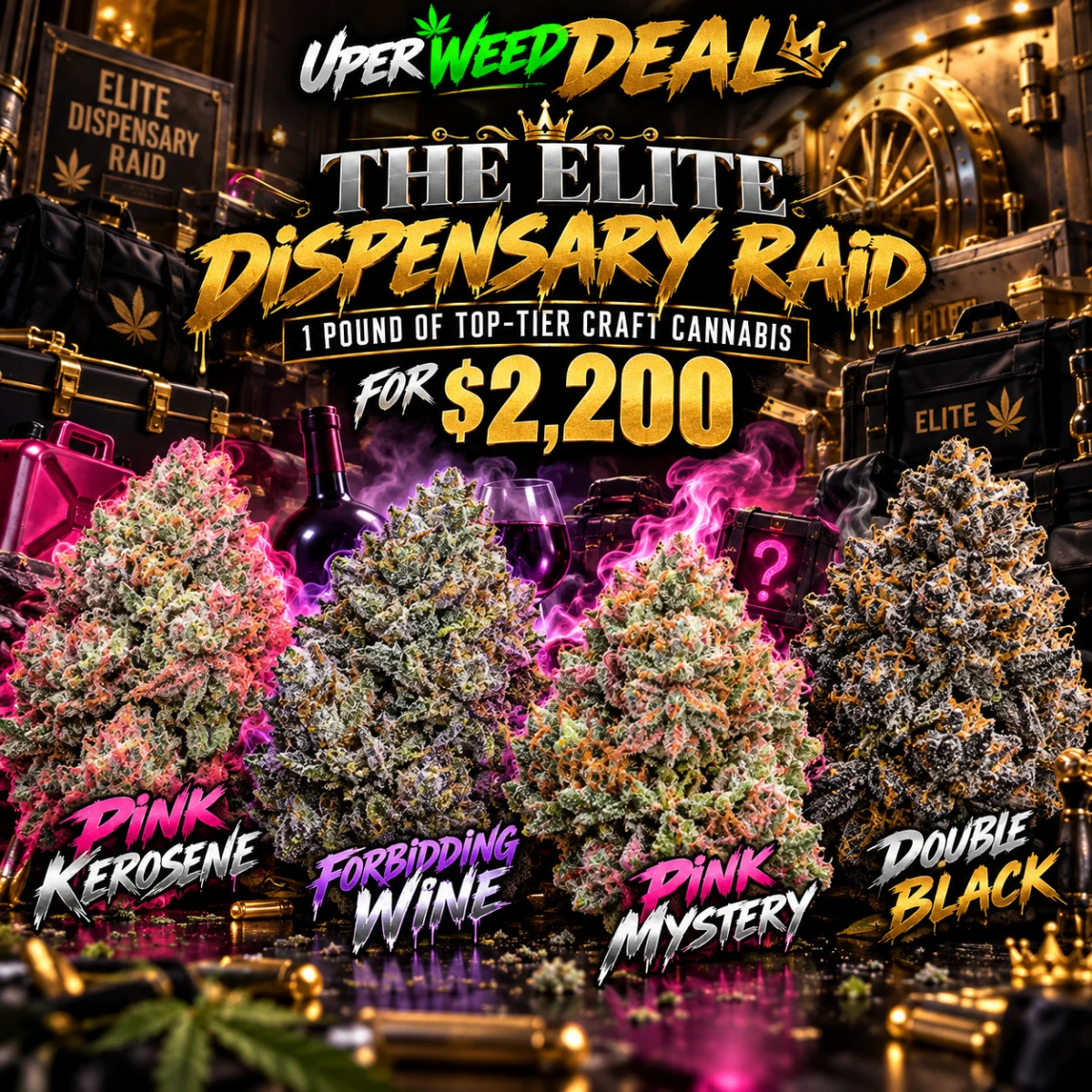THE ELITE DISPENSARY RAID: 1 POUND OF TOP-TIER CRAFT CANNABIS FOR $2,200