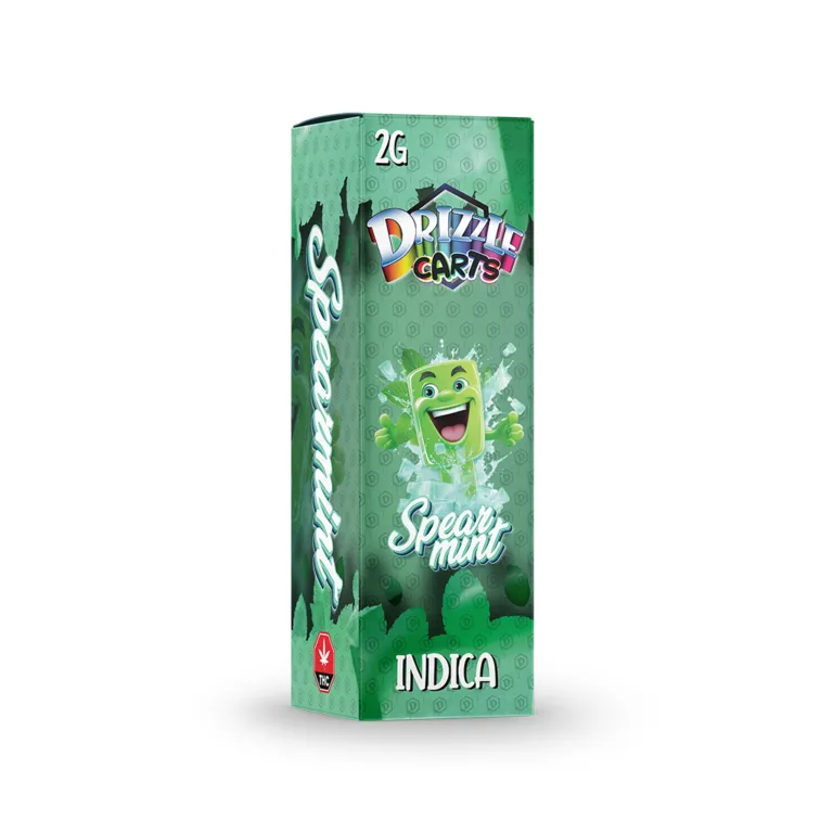 Pink Drizzle Carts Bubble Gum 2g Sativa cartridge package with candy-style art 21