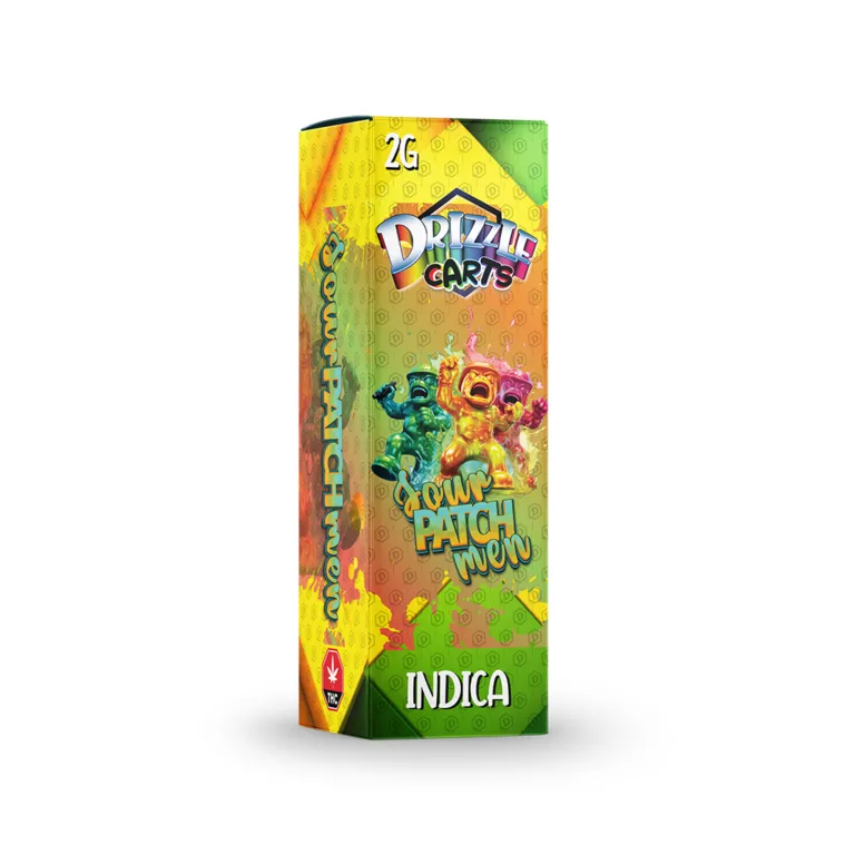 Pink Drizzle Carts Bubble Gum 2g Sativa cartridge package with candy-style art 23