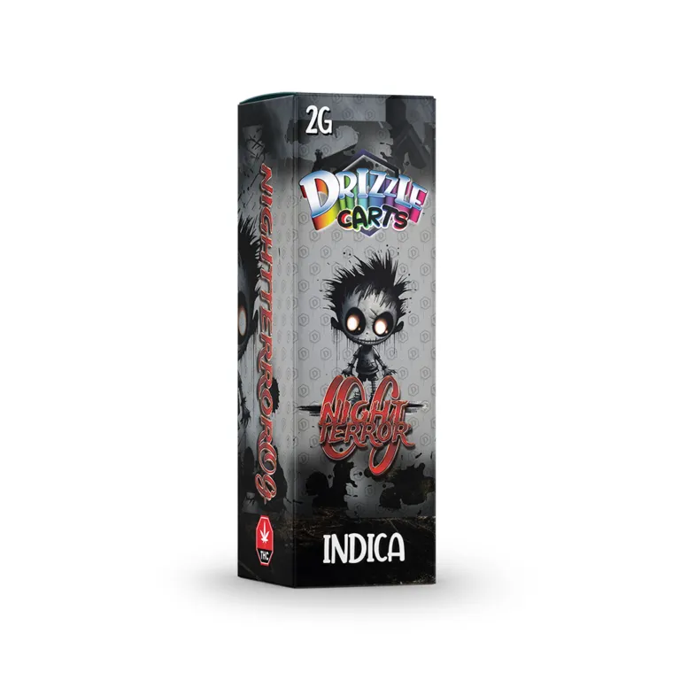 Pink Drizzle Carts Bubble Gum 2g Sativa cartridge package with candy-style art 28