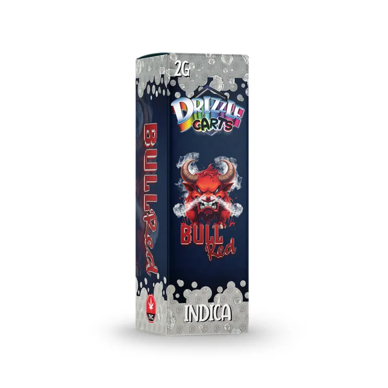Pink Drizzle Carts Bubble Gum 2g Sativa cartridge package with candy-style art 34