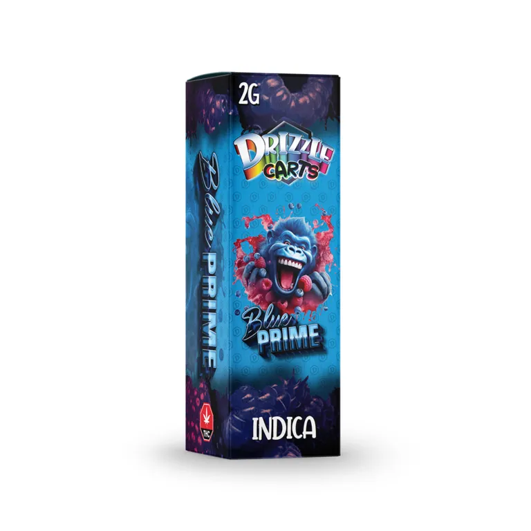 Pink Drizzle Carts Bubble Gum 2g Sativa cartridge package with candy-style art 36