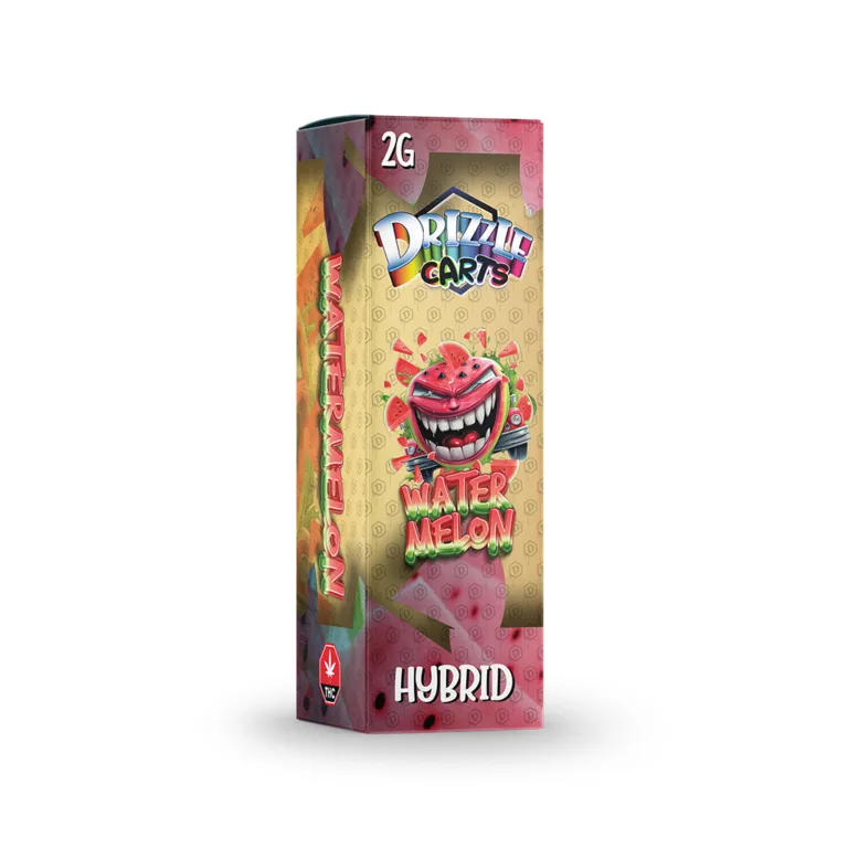 Pink Drizzle Carts Bubble Gum 2g Sativa cartridge package with candy-style art 40