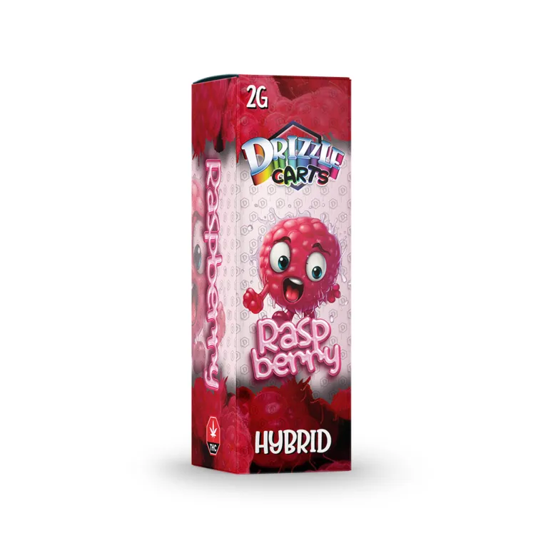 Pink Drizzle Carts Bubble Gum 2g Sativa cartridge package with candy-style art 41