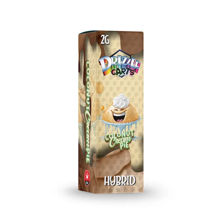 Pink Drizzle Carts Bubble Gum 2g Sativa cartridge package with candy-style art 47