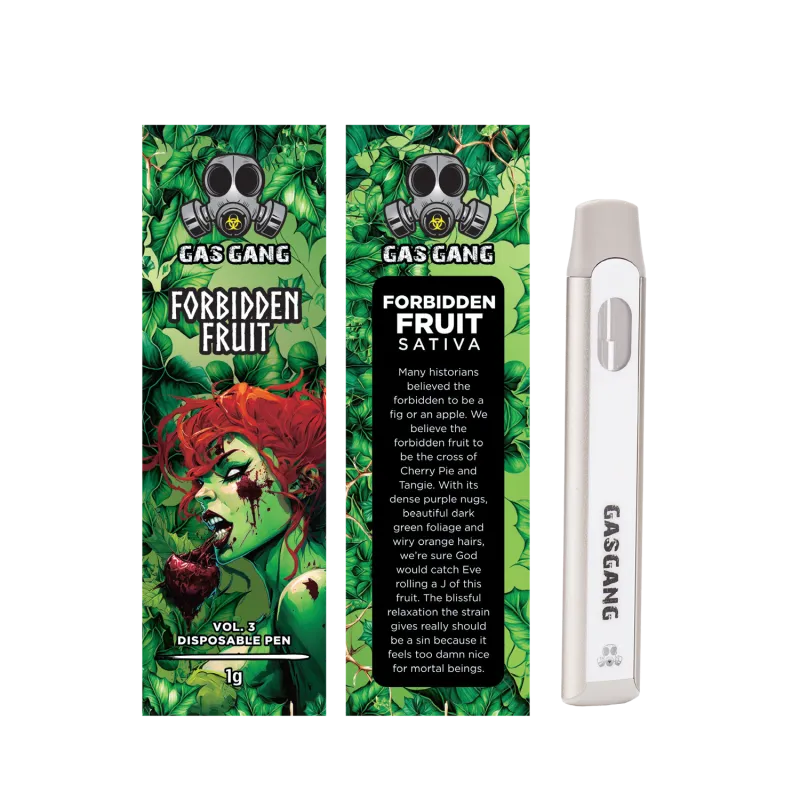 Brown Gas Gang Banana Split Indica 1g package with dessert art and white pen 8