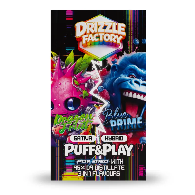 Drizzle Dragon Fruit/Blue Prime - Puff & Play 6g Vape