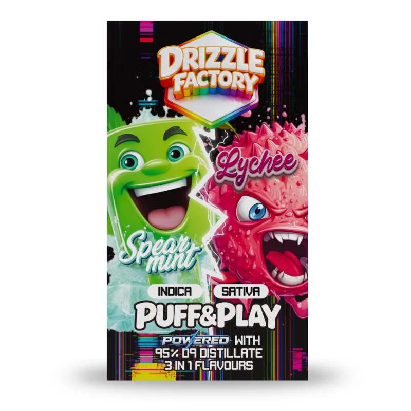 Drizzle Spearmint/Lychee - Puff & Play 6g Vape