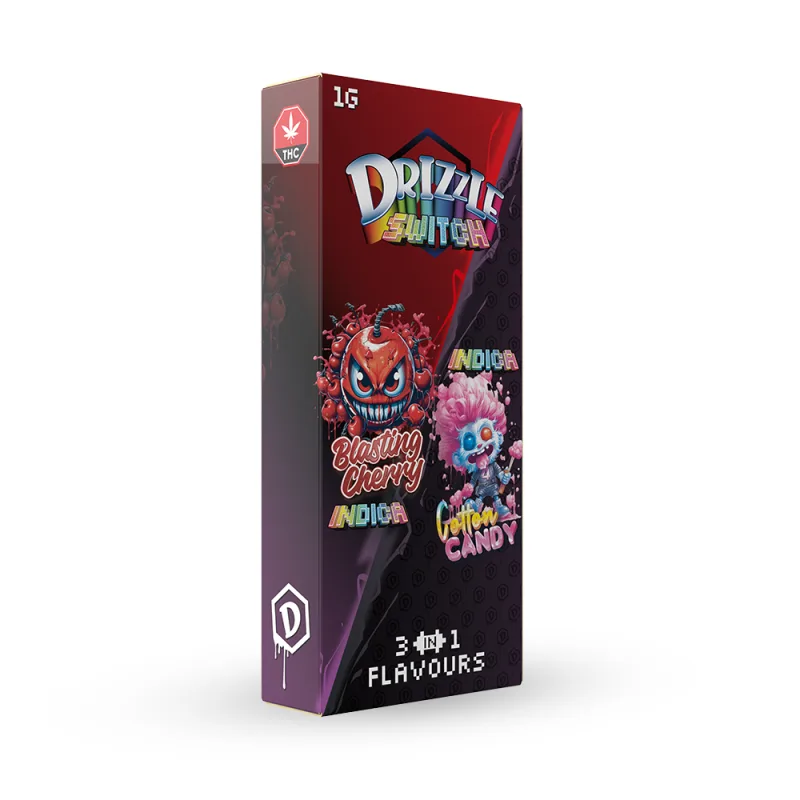 Drizzle Blasting Cherry/Cotton Candy 1g Switch Vape