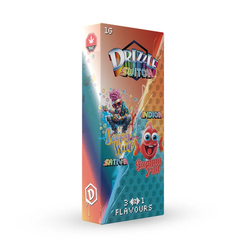 Drizzle Loopy Fruit/Gummy Fish 1g Switch Vape
