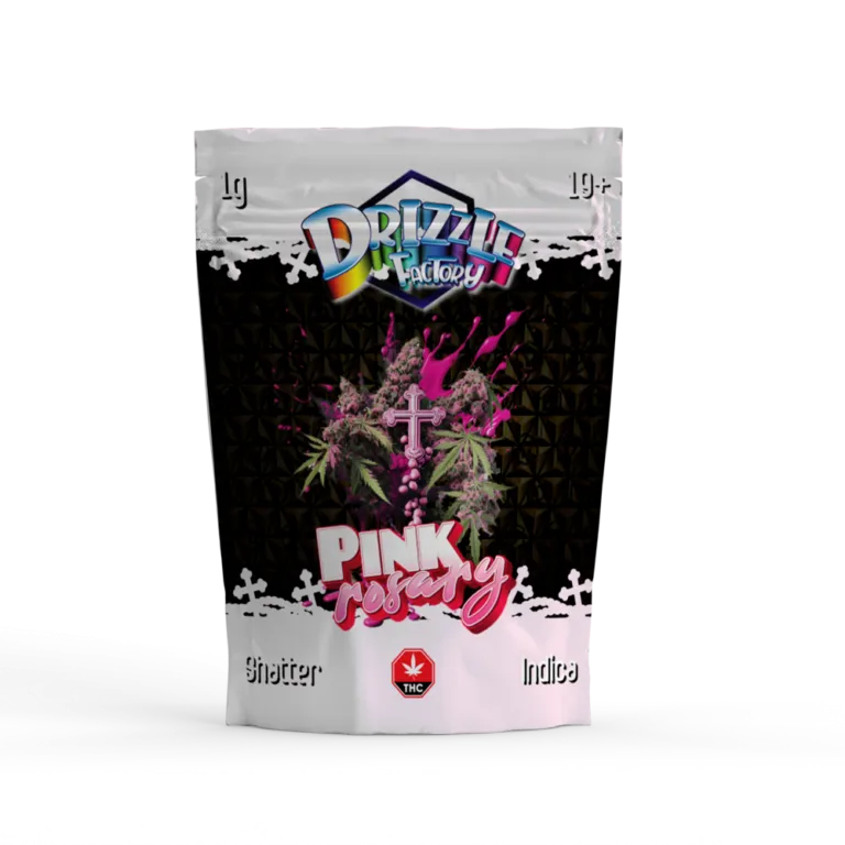 Blue pouch with a dripping square candy character and multicolour background for Tarty Pops 7